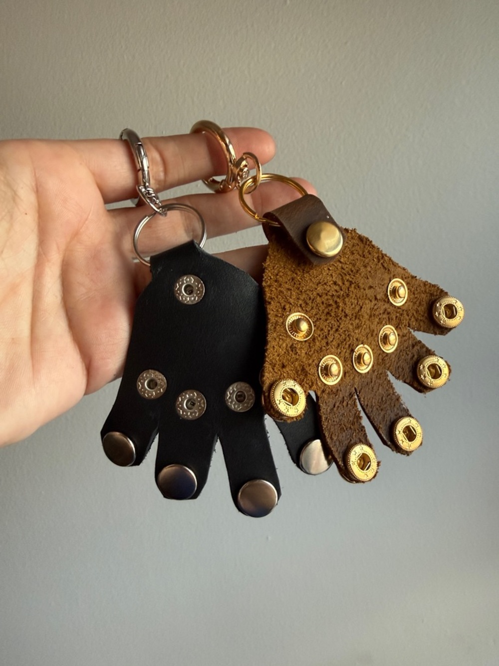 Handcrafted Leather Figit Bag Charms